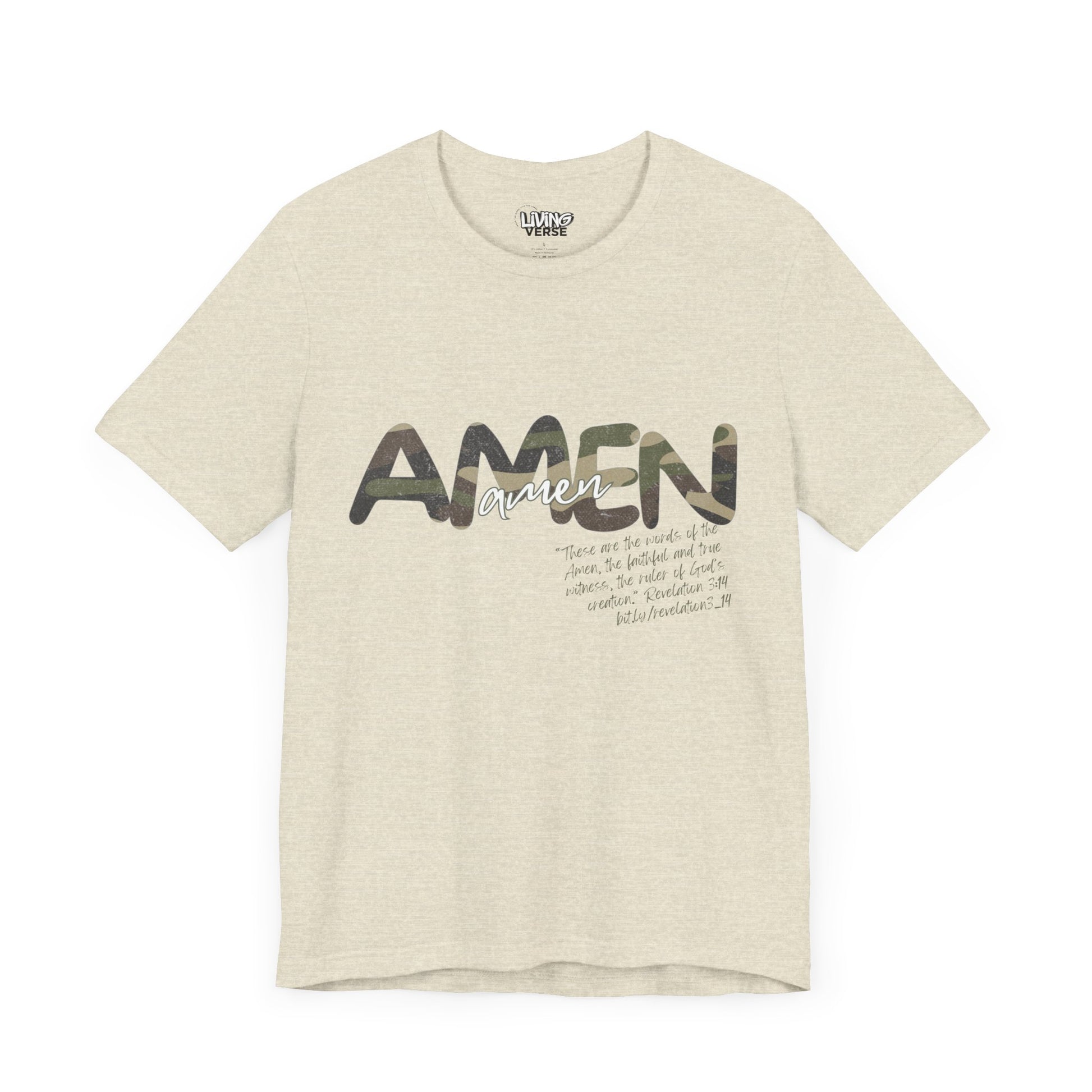 "The Amen" - Unisex Tee - Distressed Camouflage