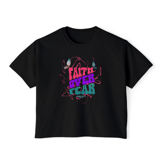 Faith Inspired Women's Boxy Tee - Matthew 14:29-31 - 
