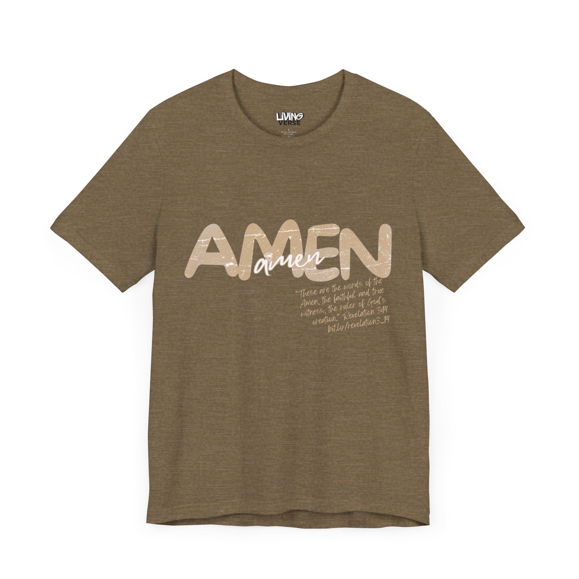 "The Amen" - Unisex Tee - Textured Cream