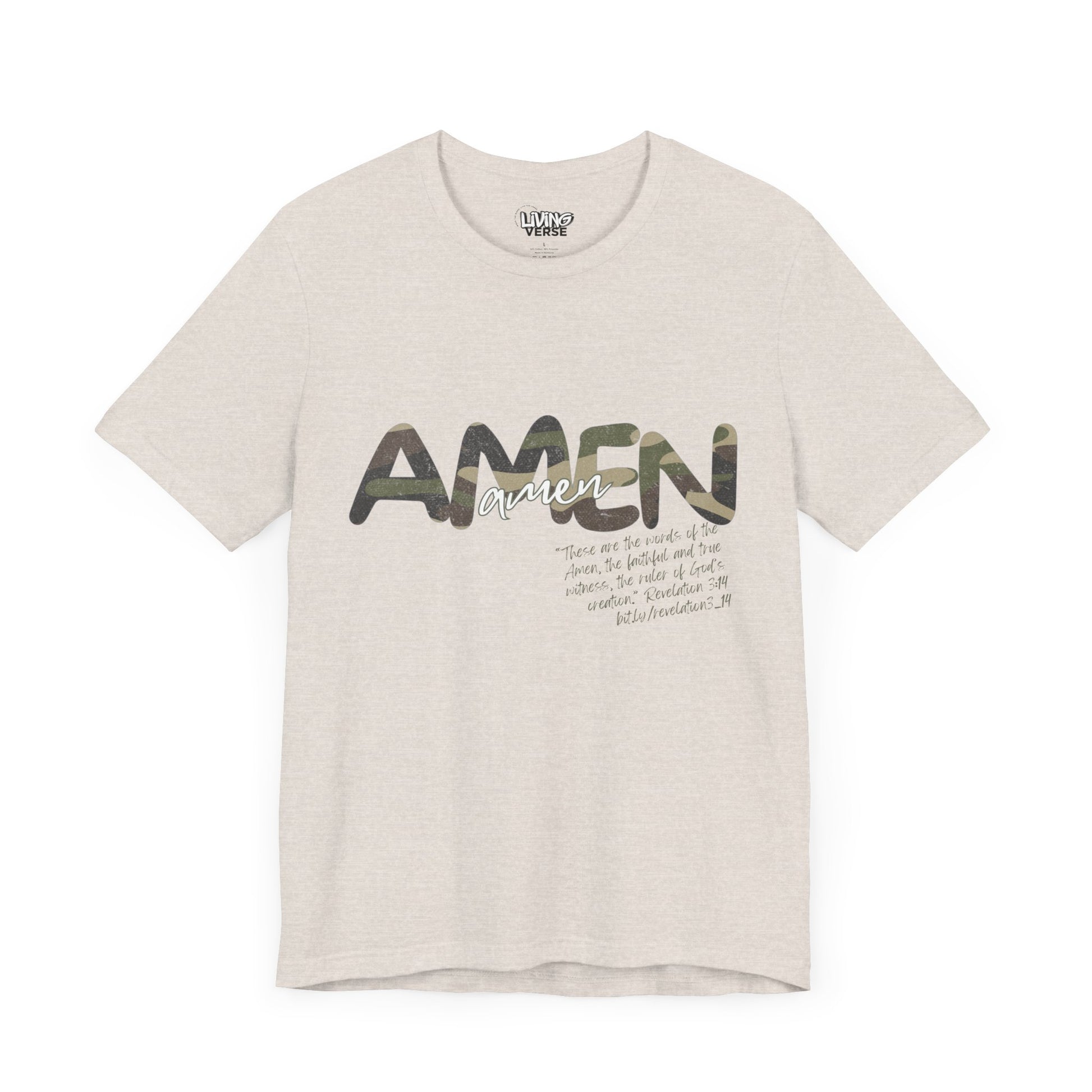 "The Amen" - Unisex Tee - Distressed Camouflage