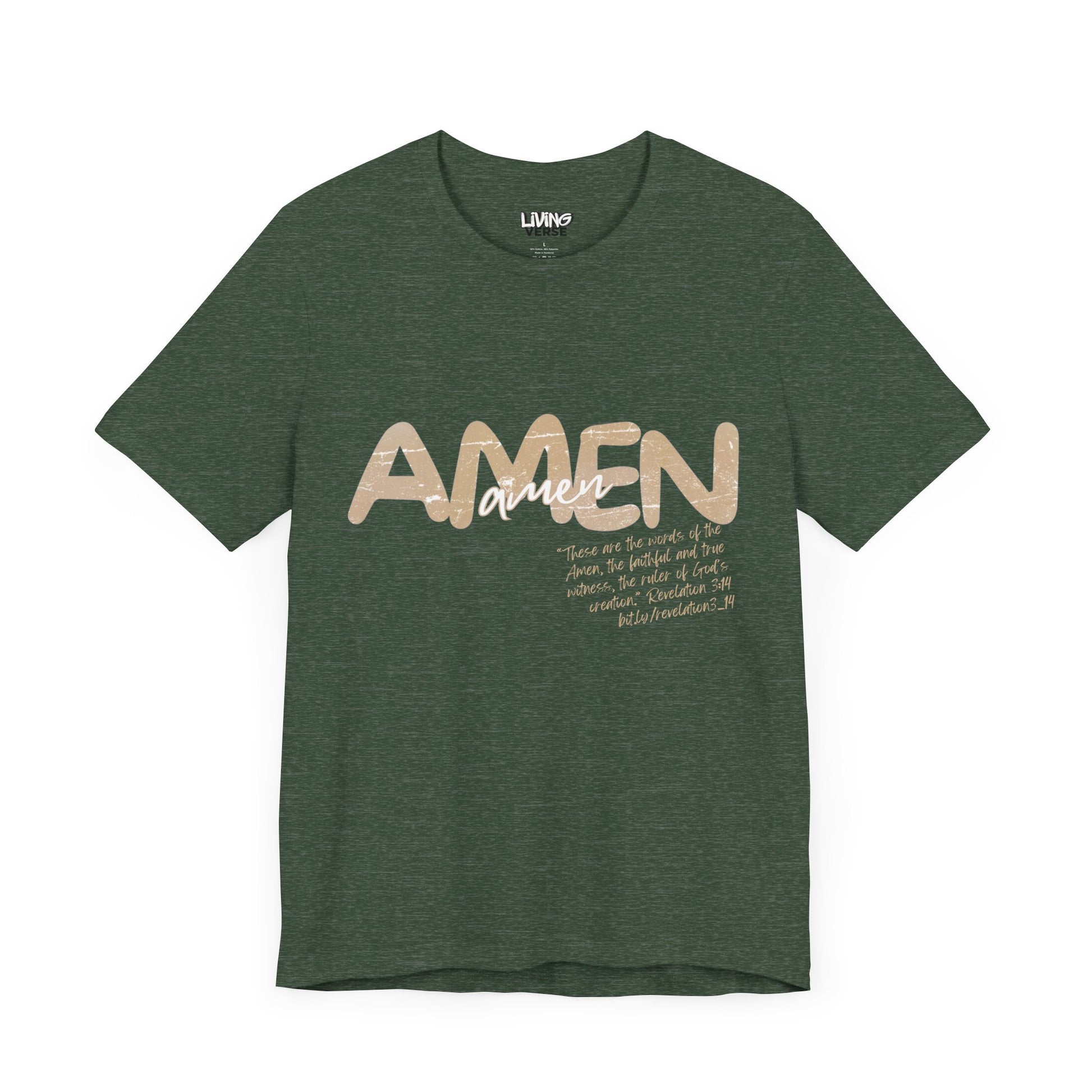 "The Amen" - Unisex Tee - Textured Cream