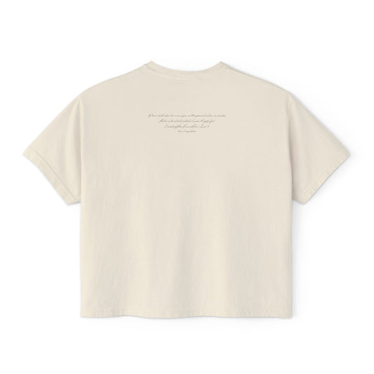 Faith Inspired Women's Boxy Tee - Isaiah 9:6 - "Prince of Peace"
