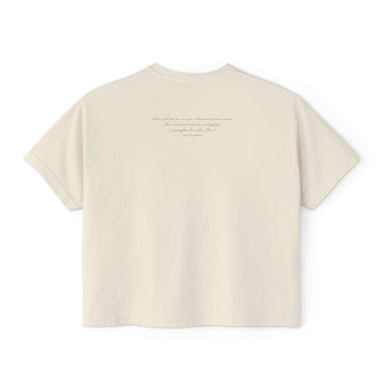 Faith Inspired Women's Boxy Tee - Isaiah 9:6 - 