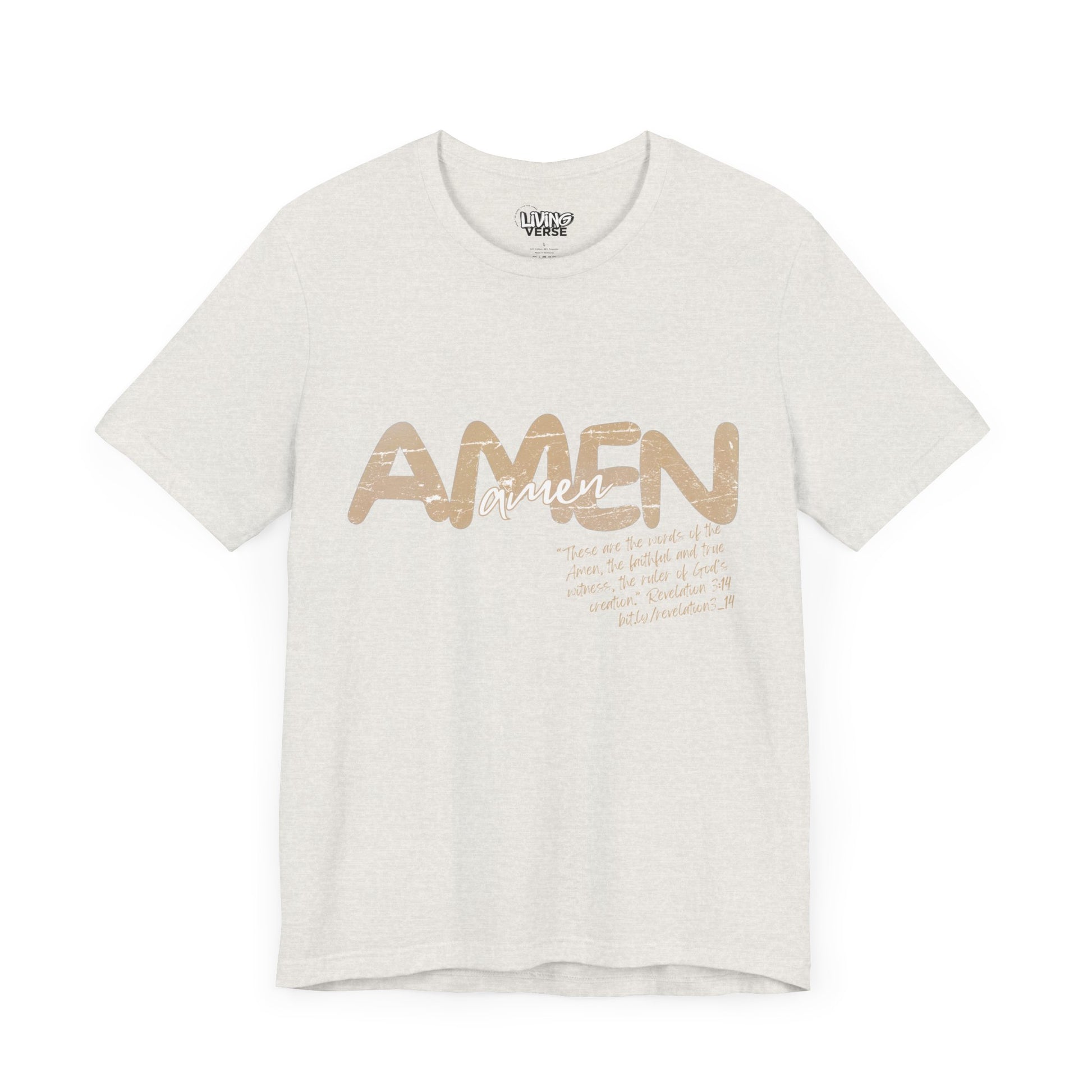 "The Amen" - Unisex Tee - Textured Cream