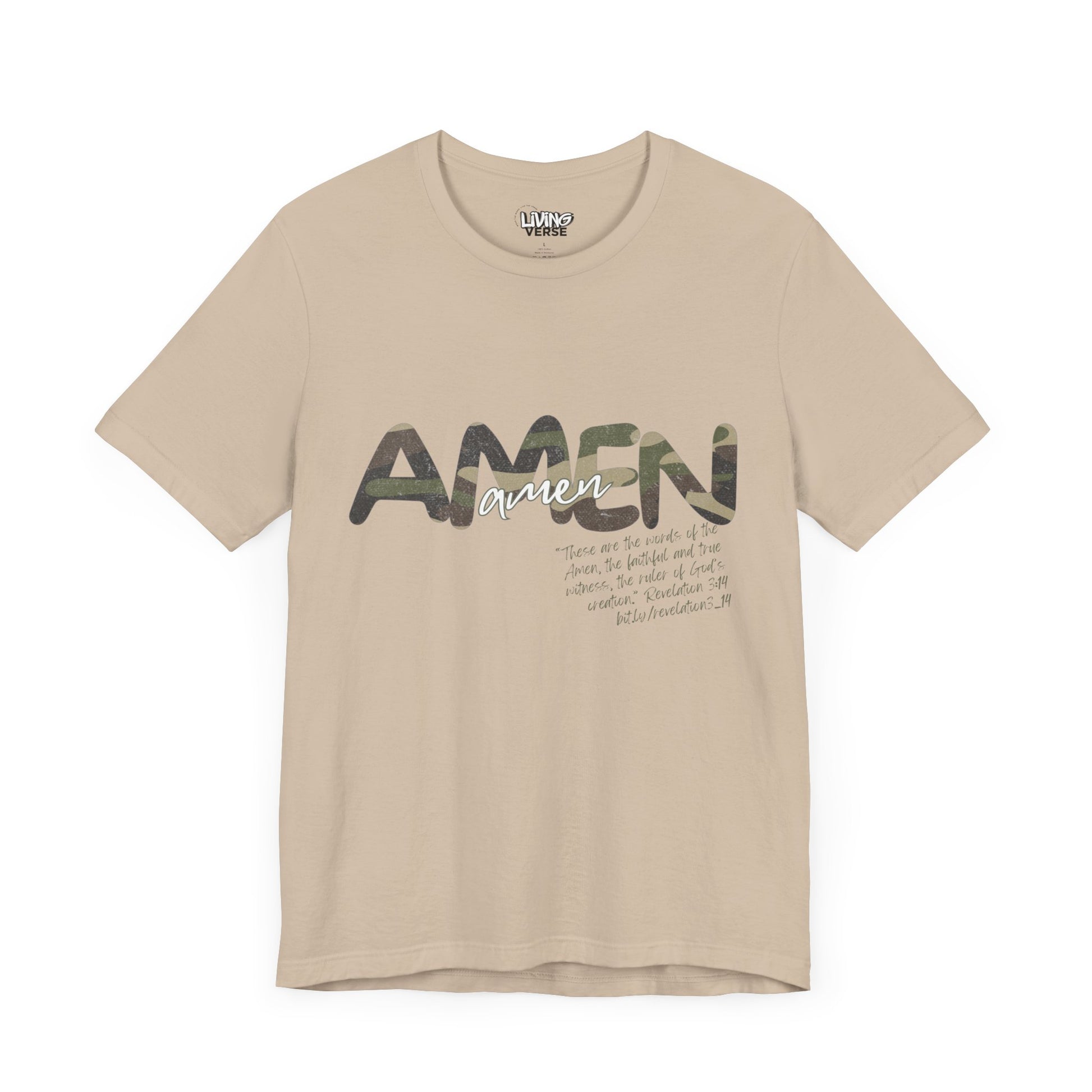 "The Amen" - Unisex Tee - Distressed Camouflage