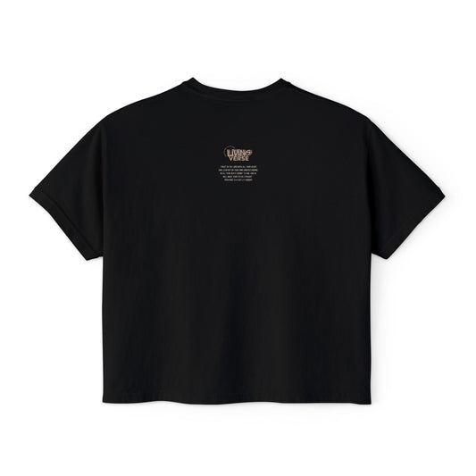 Faith Inspired Women's Boxy Tee - Proverbs 3:5-6 "Faith In God"