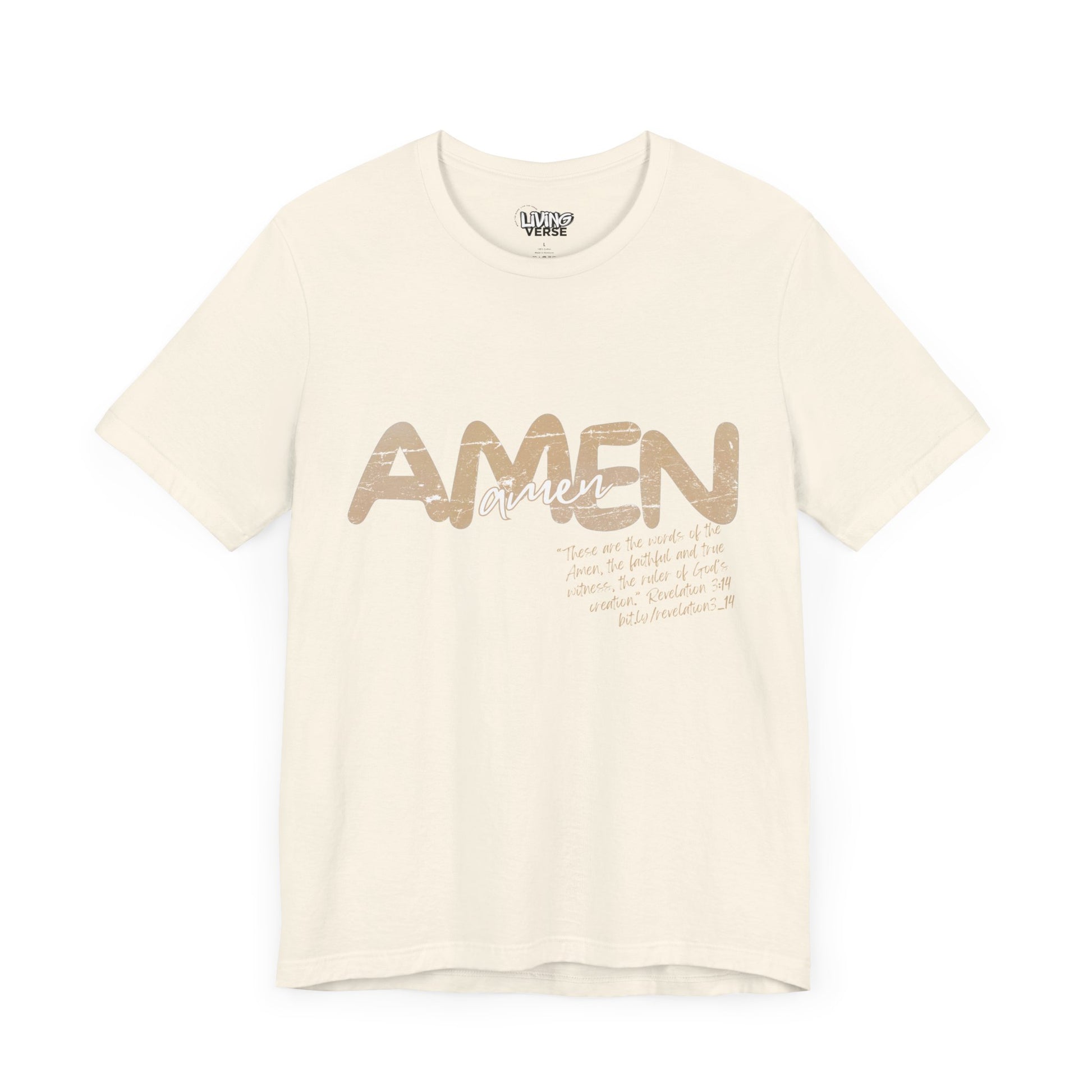 "The Amen" - Unisex Tee - Textured Cream