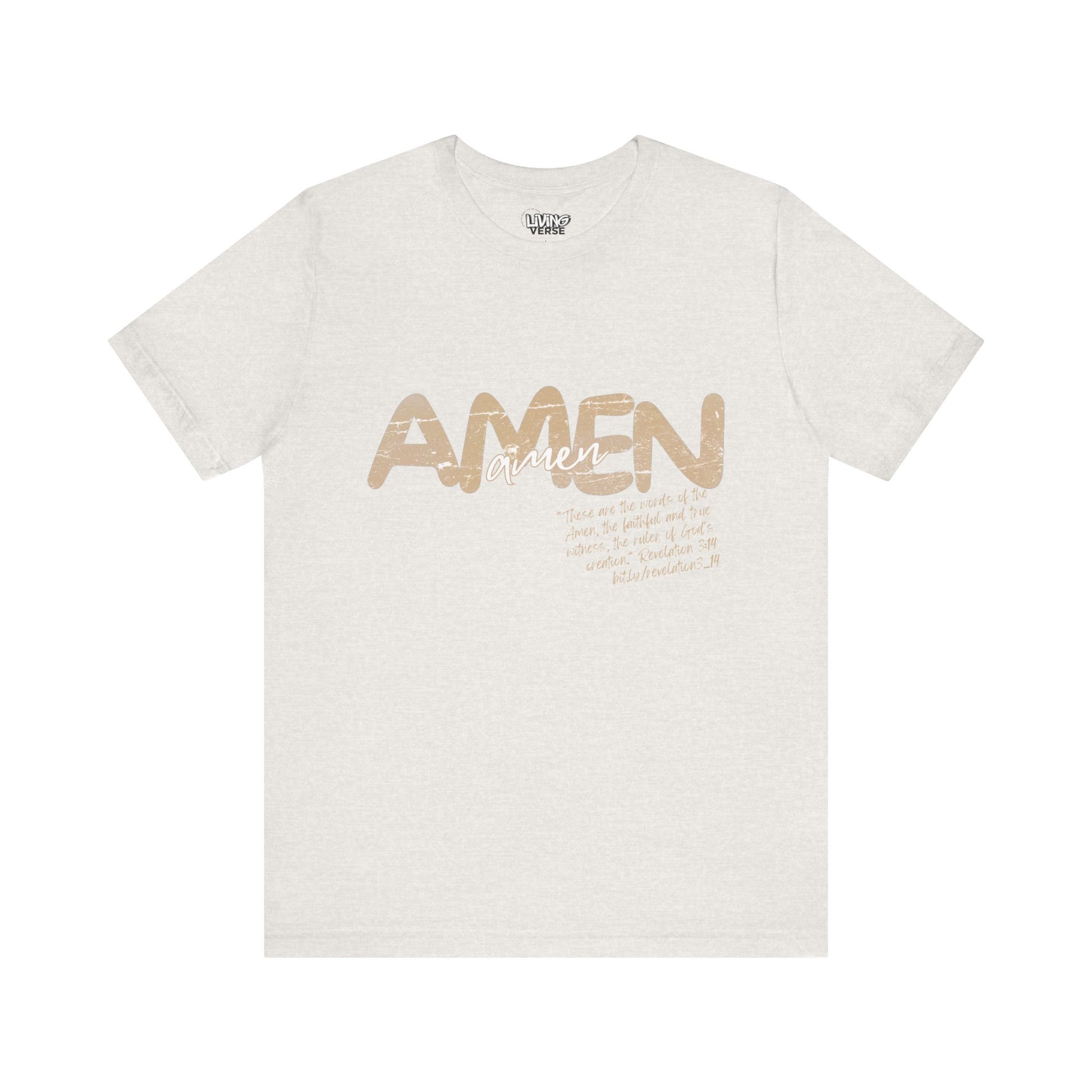 "The Amen" - Unisex Tee - Textured Cream