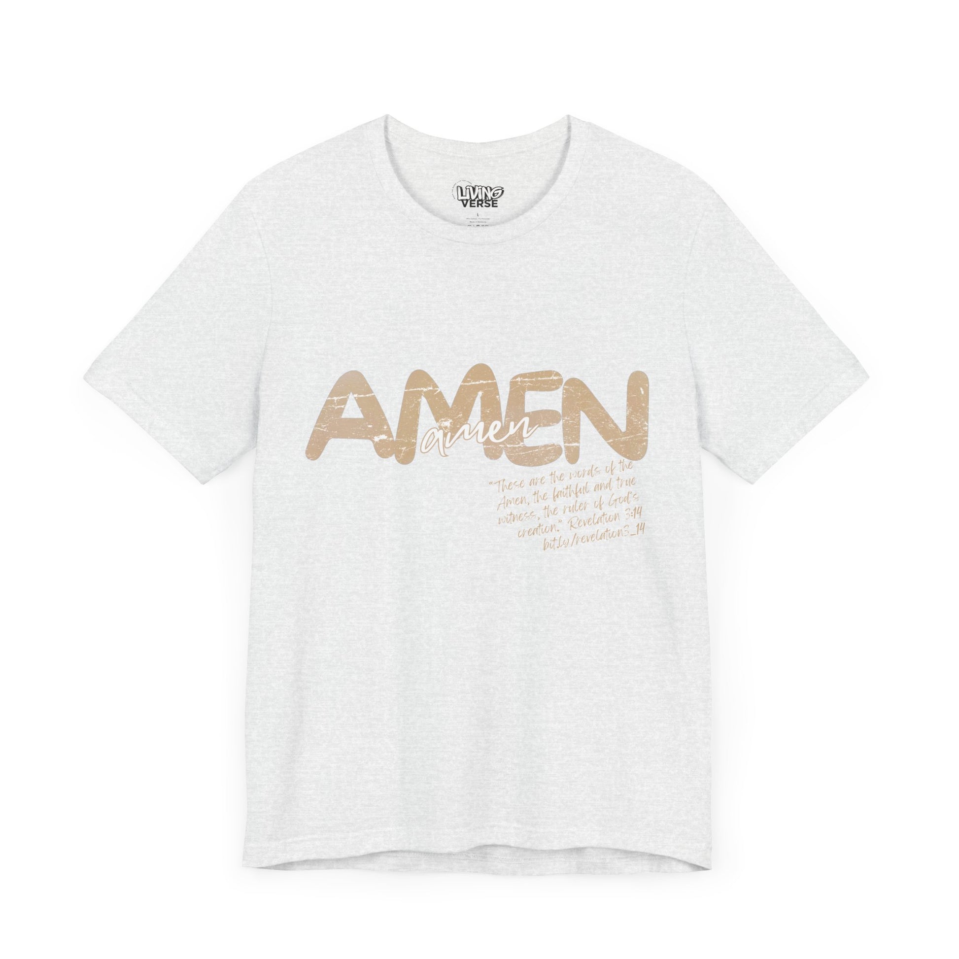 "The Amen" - Unisex Tee - Textured Cream