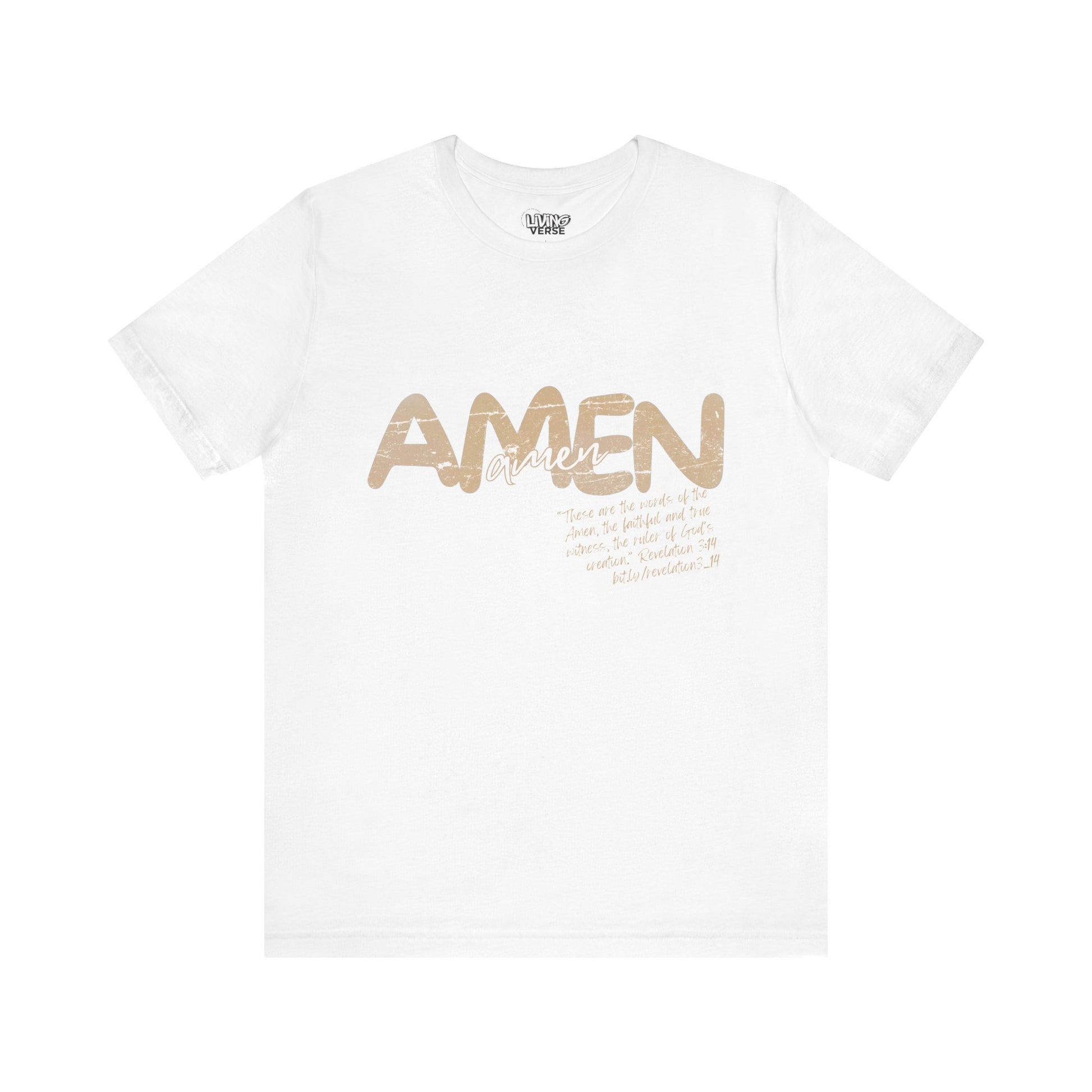 "The Amen" - Unisex Tee - Textured Cream