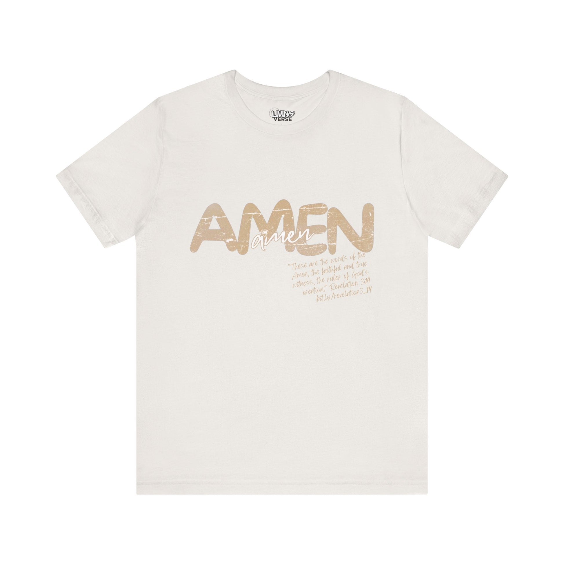 "The Amen" - Unisex Tee - Textured Cream