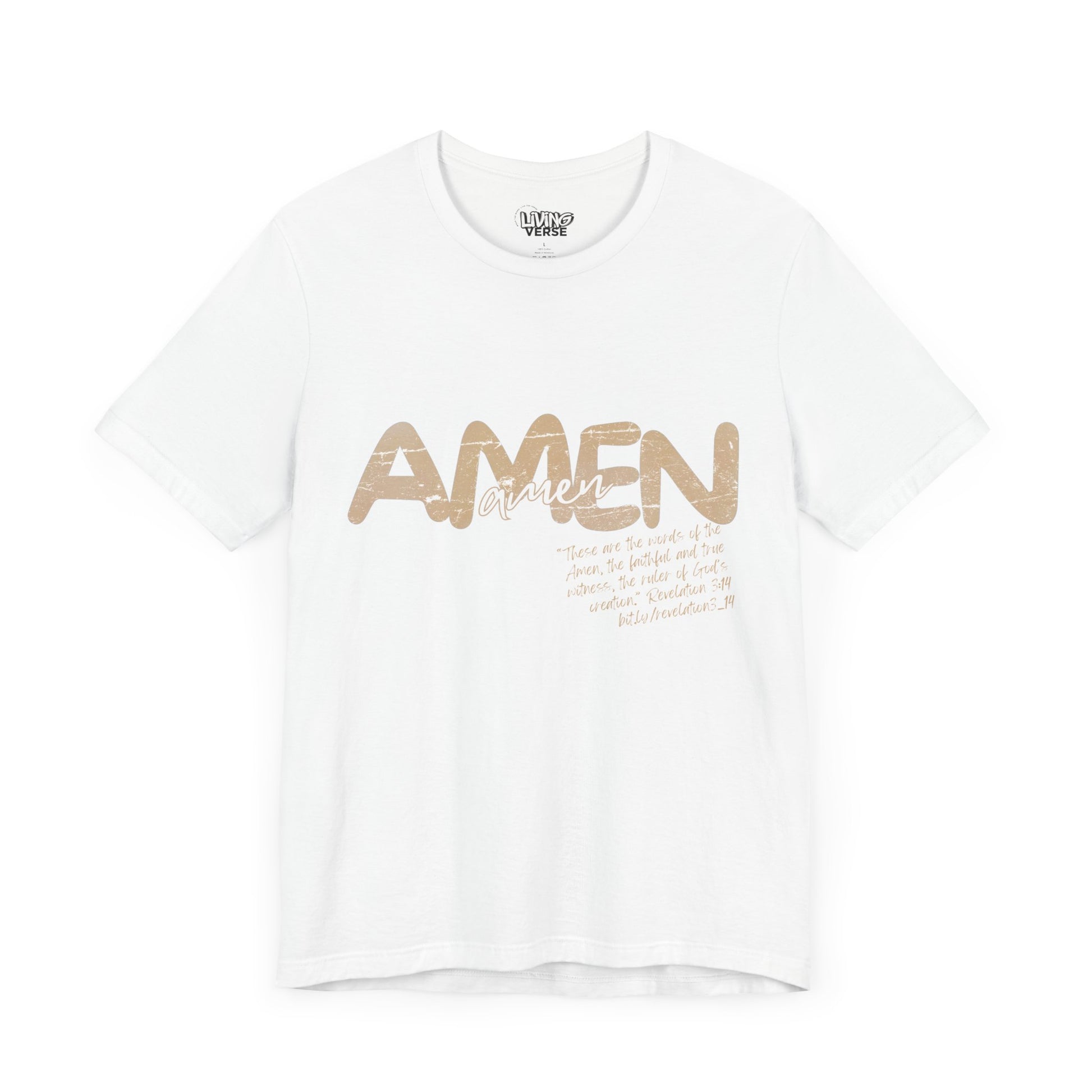 "The Amen" - Unisex Tee - Textured Cream