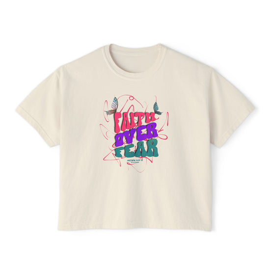 Faith Inspired Women's Boxy Tee - Matthew 14:29-31 - 
