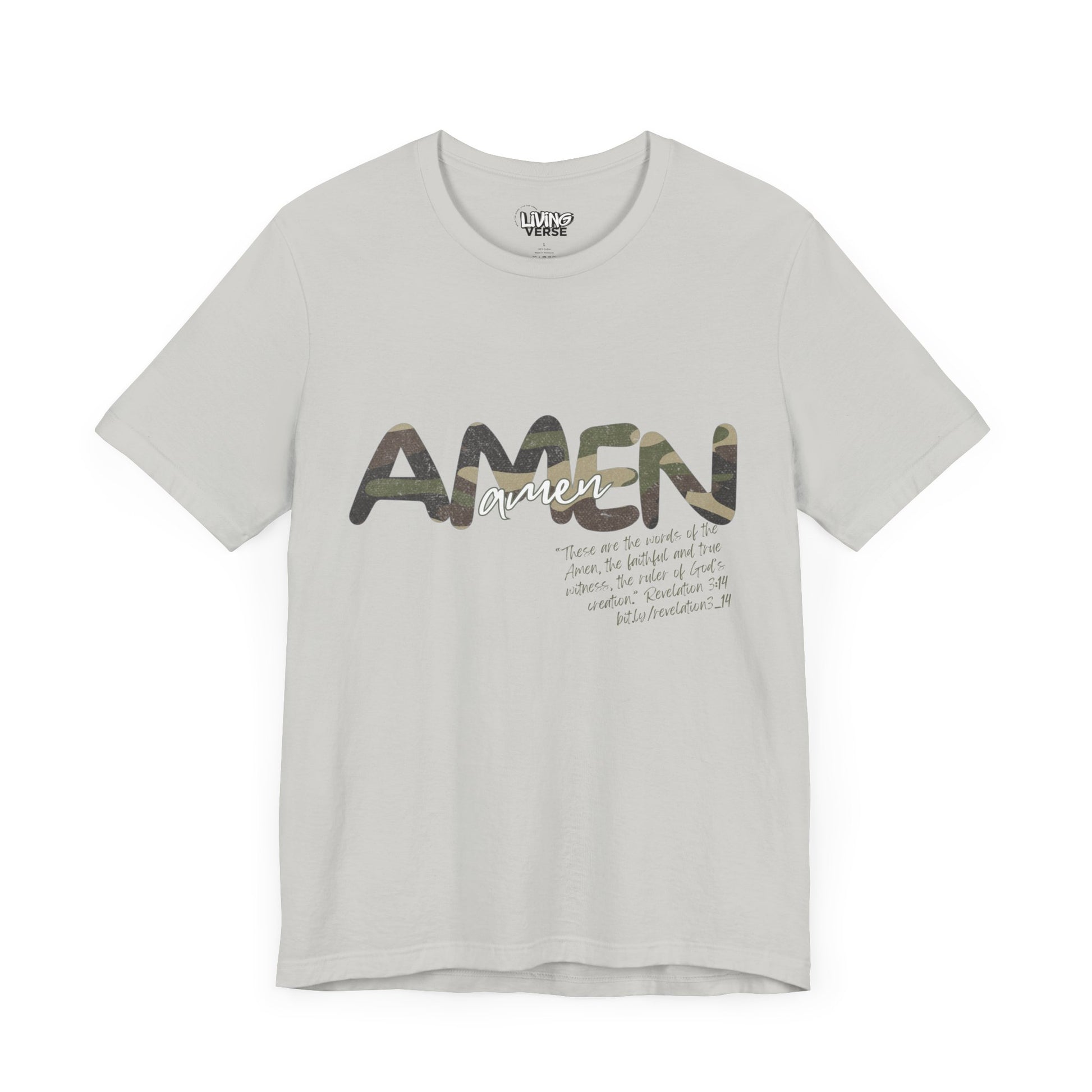 "The Amen" - Unisex Tee - Distressed Camouflage