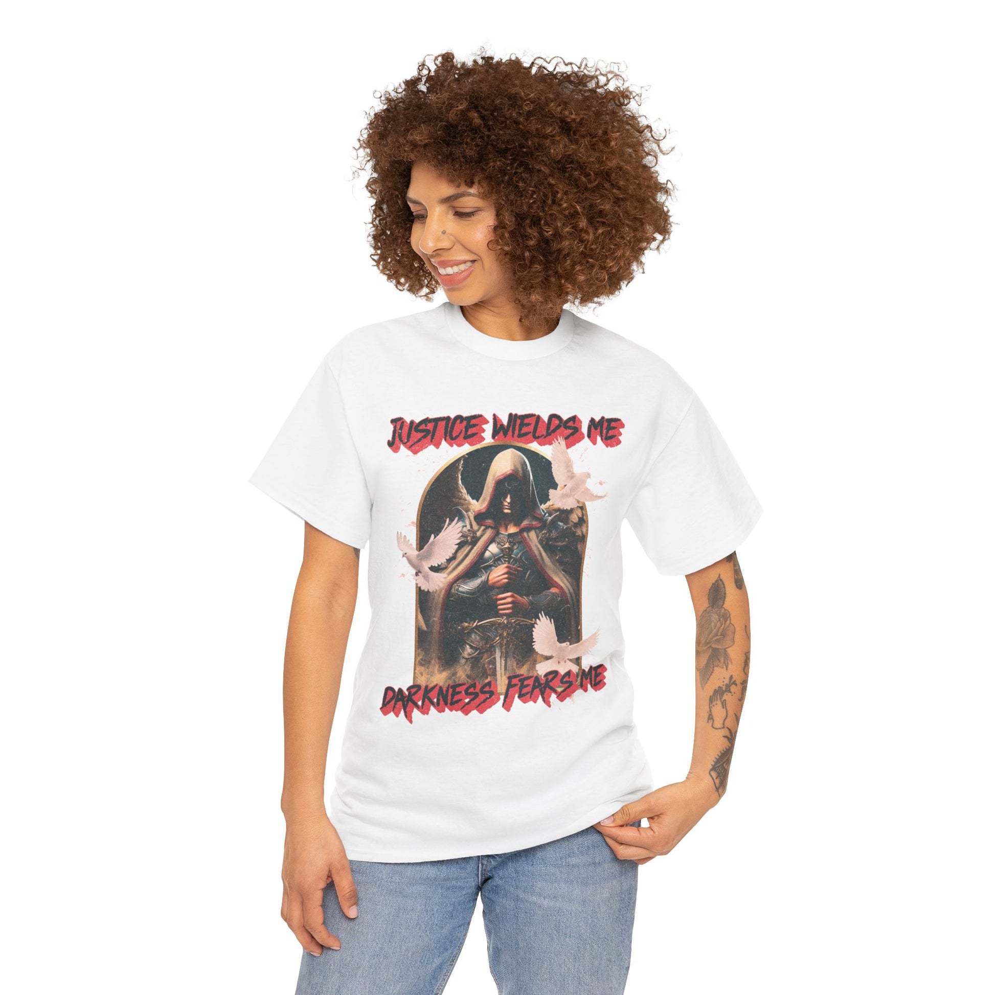 Ascend - Unisex Classic Fit Tee - Justice Wields Me. Darkness Fears Me