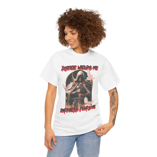 Ascend - Unisex Classic Fit Tee - Justice Wields Me. Darkness Fears Me