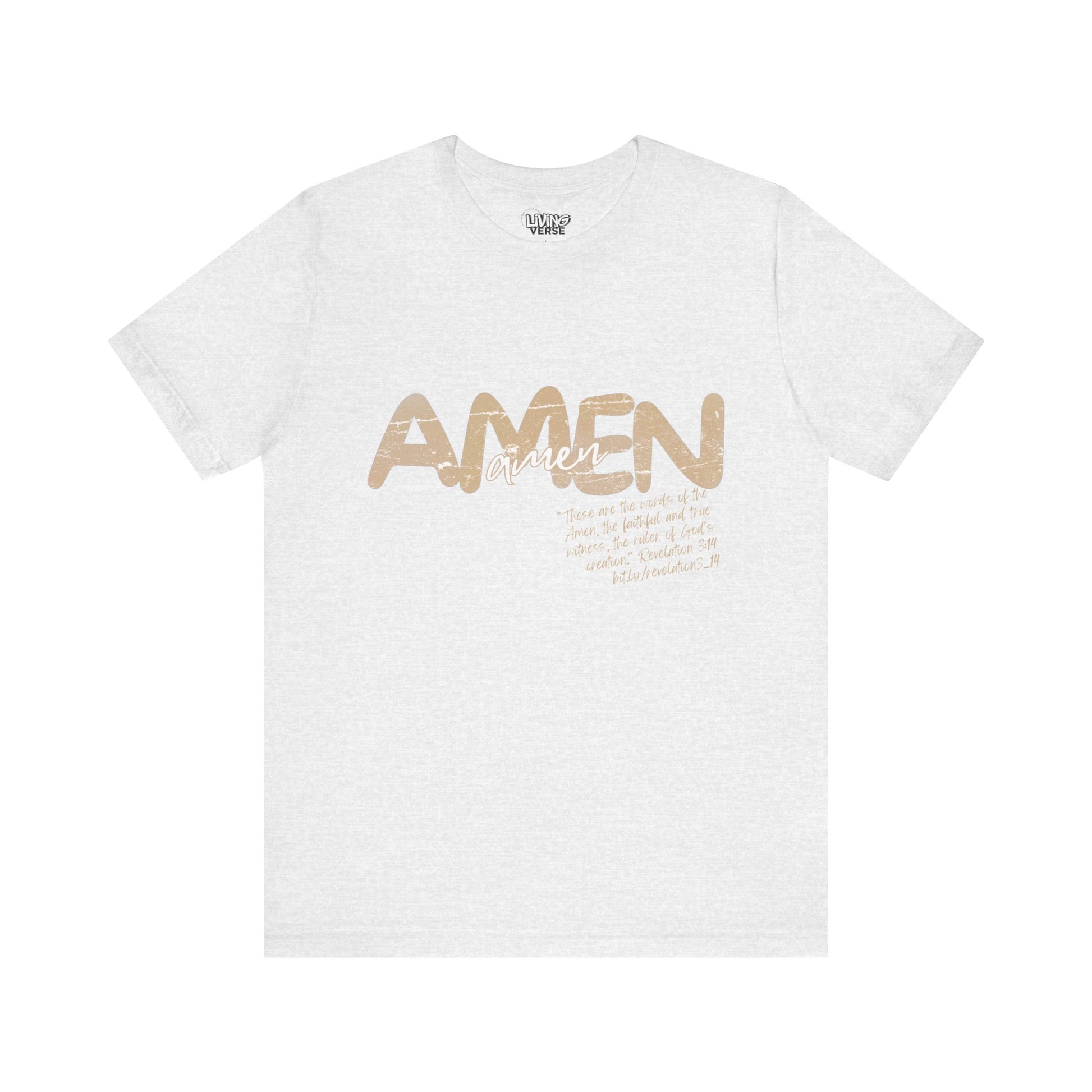 "The Amen" - Unisex Tee - Textured Cream