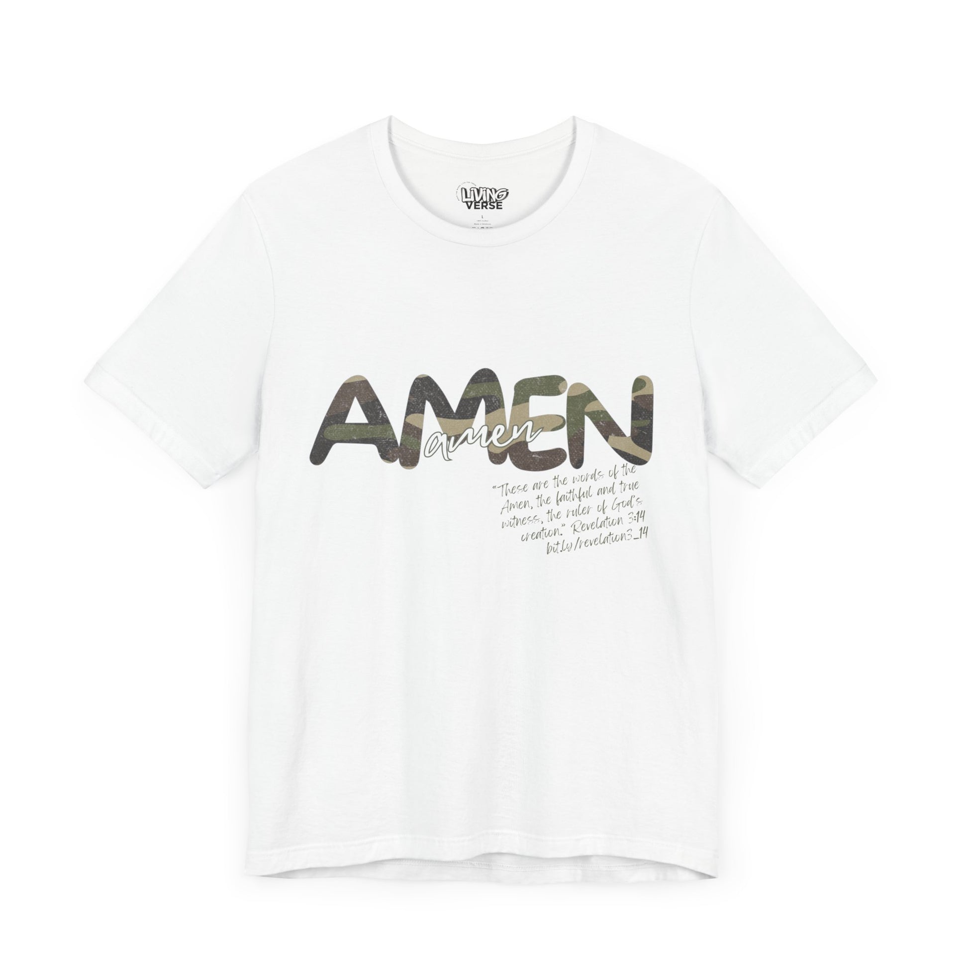 "The Amen" - Unisex Tee - Distressed Camouflage