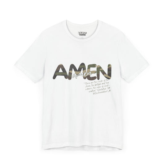 "The Amen" - Unisex Tee - Distressed Camouflage
