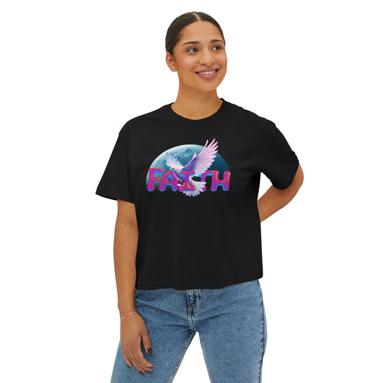 Faith Inspired Women's Boxy Tee - Proverbs 3:5-6 