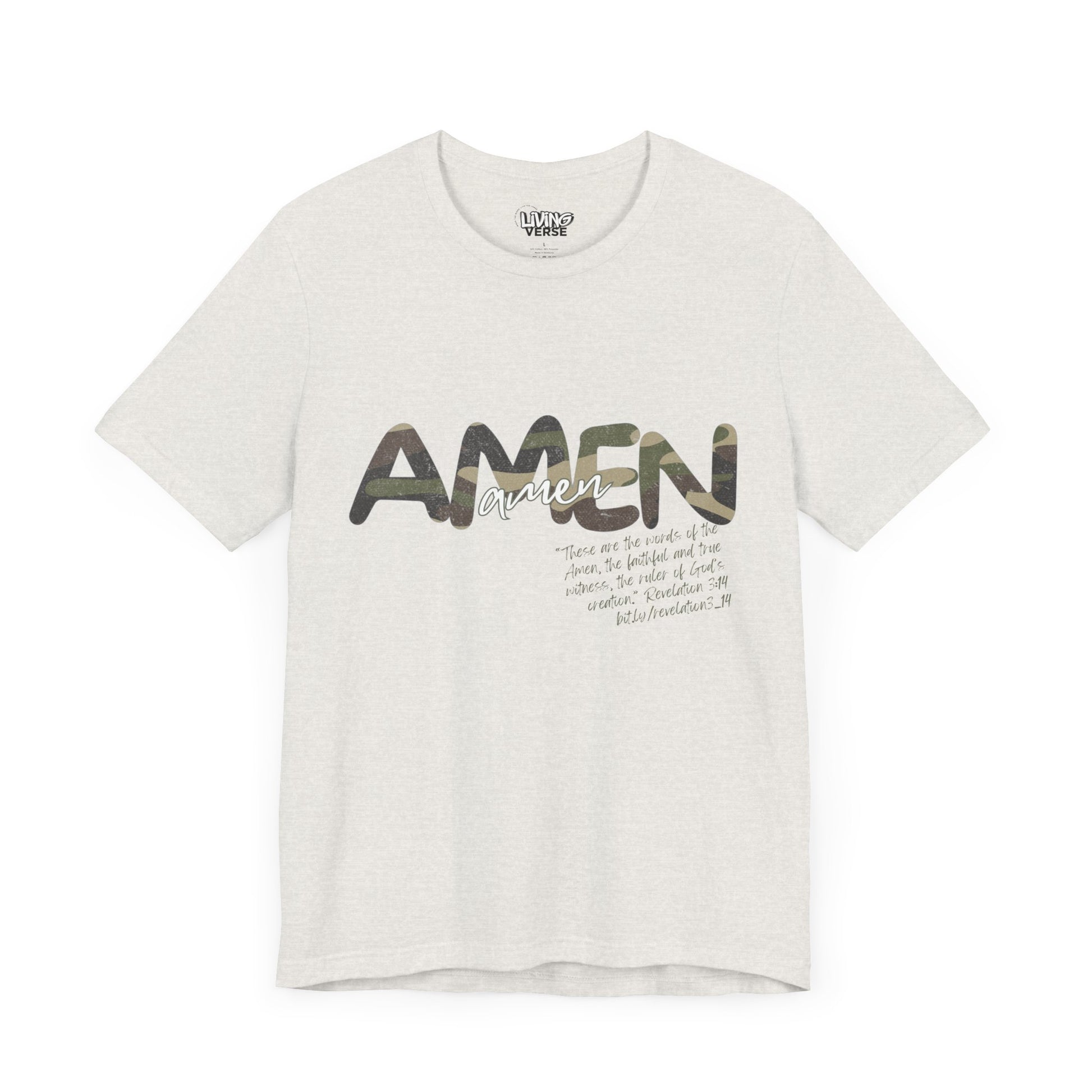 "The Amen" - Unisex Tee - Distressed Camouflage
