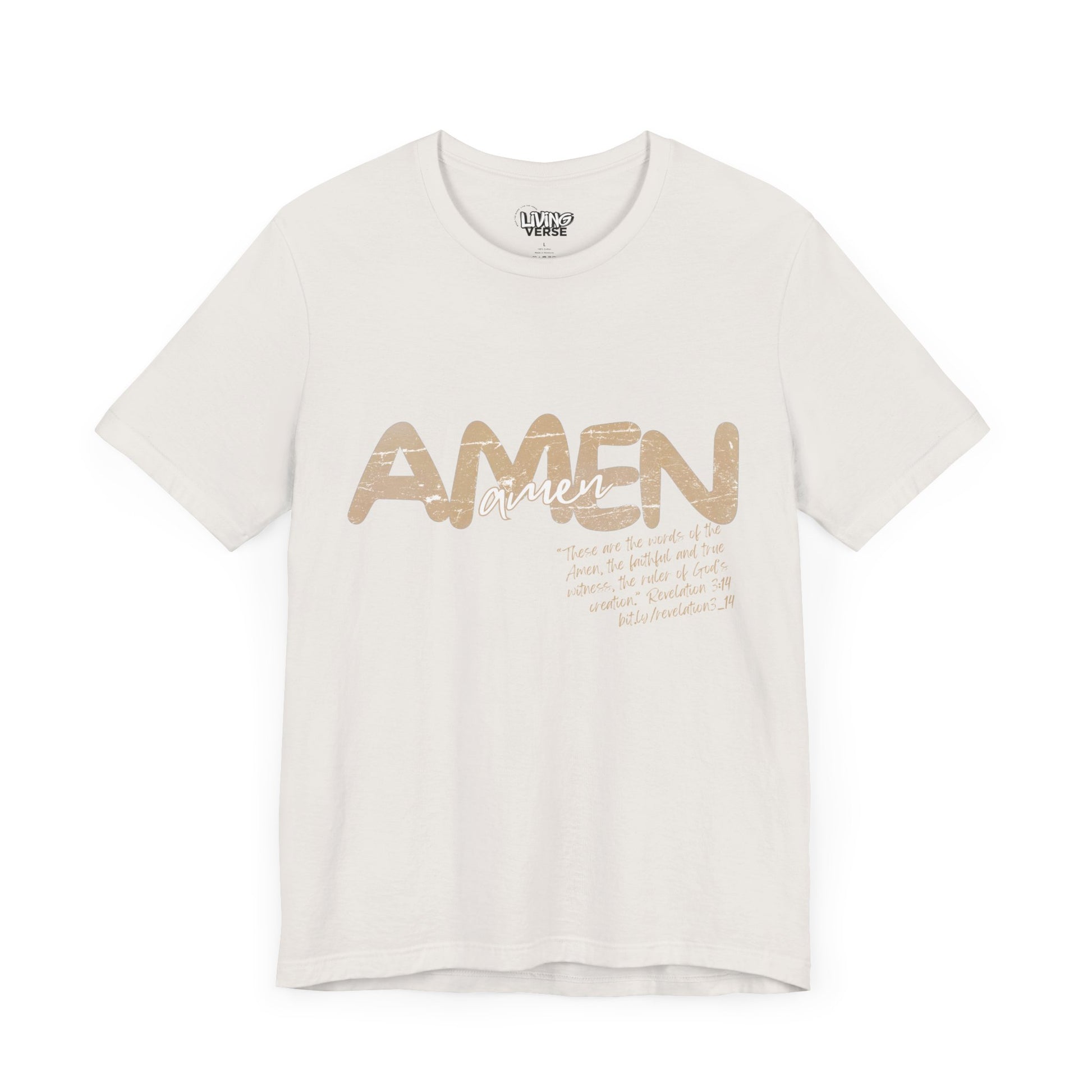 "The Amen" - Unisex Tee - Textured Cream